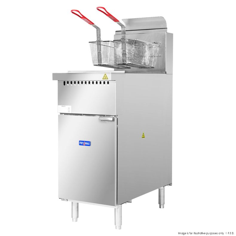 Gas V-PAN fryer NG 104MJ 400x784X1178mm