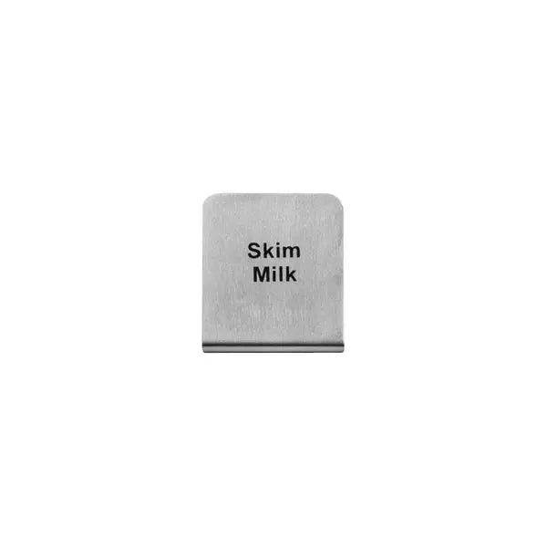 STAINLESS STEEL BUFFET SIGN- SKIM MILK 50X40MM