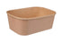 750ml Kraft Food Tub with Clear PP lids 50PK