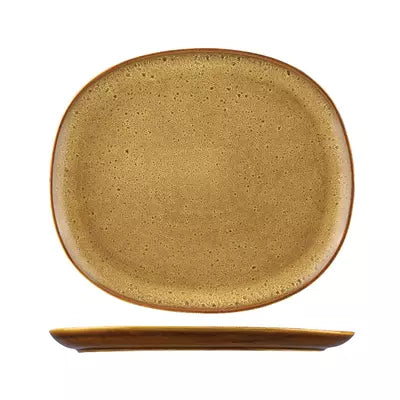 PLATE OVAL COUPE  -335x295mm SANGO ORA ARICA