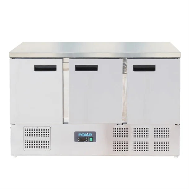 Polar G-Series Triple Door Counter Fridge 368Ltr
