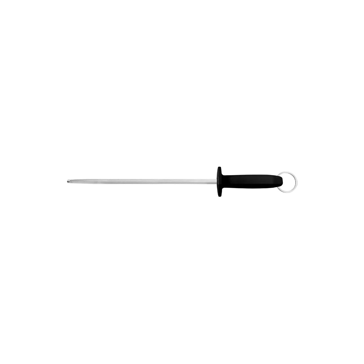 Professional Master Black Handle Sharpening Steel Round Fine 250mm