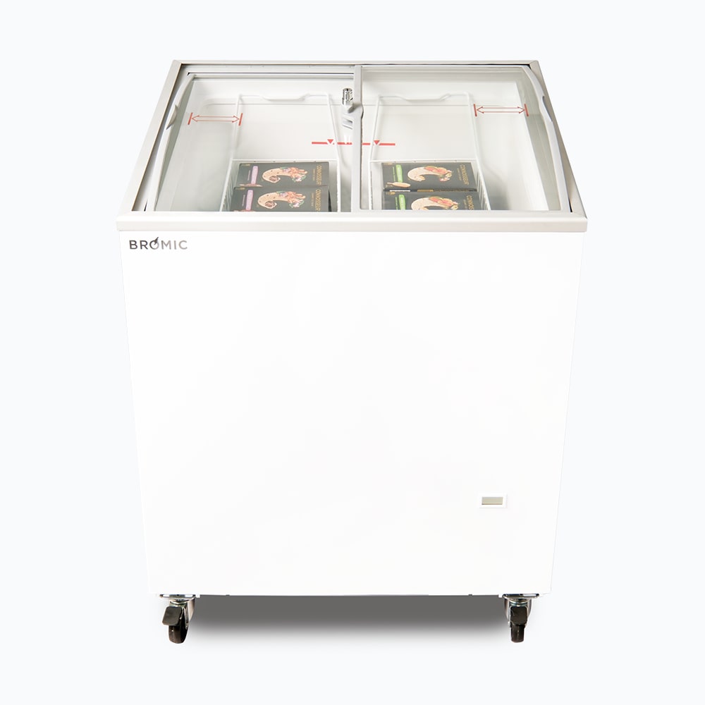 Freezer Chest CF0200ATCG-NR 176L Curved GLS Top 2ft