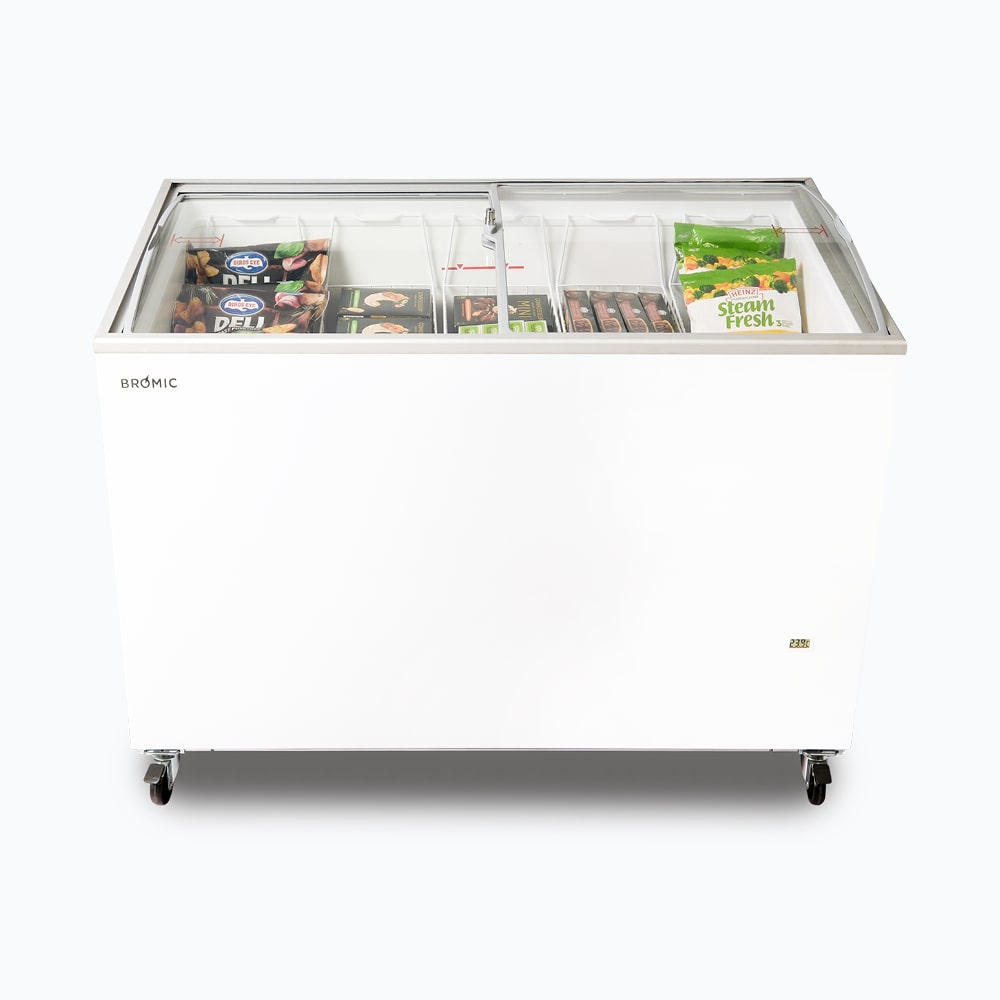 Freezer Chest CF0400ATCG-NR 352L Curved GLS Top 4ft