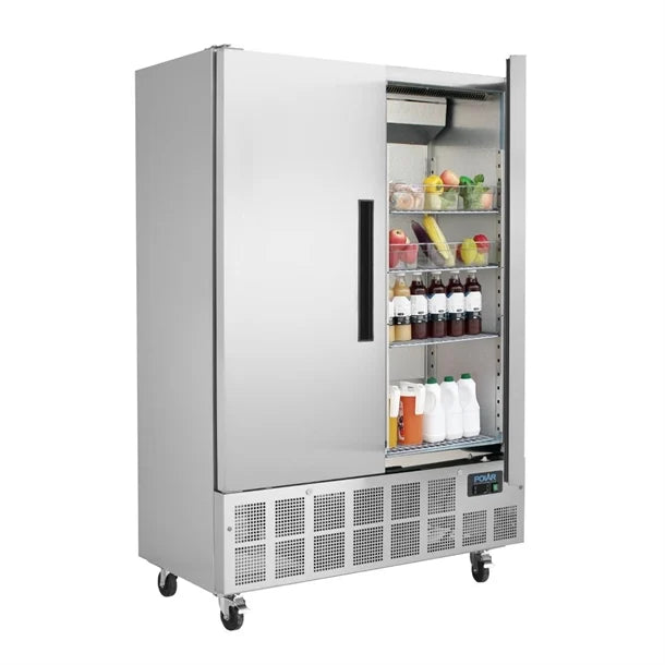 Polar G-Series Double Door Slimline Fridge - 960Ltr