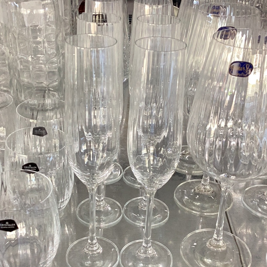 Bohemia Crystal Waterfall Champagne Flute190ml SET OF 6