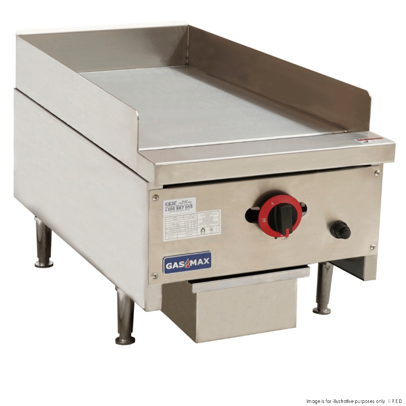 Gas griddle top 1 burner LPG  404x840x438