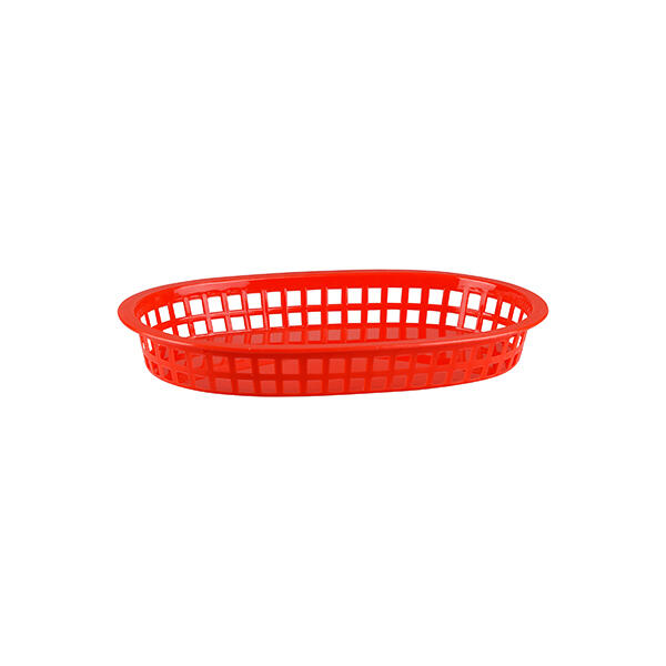 BREAD BASKET RECTAGULAR - RED (PLASTIC)