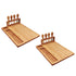 SOGA 2X 36cm Brown Rectangular Wood Cheese Board Charcuterie Serving Tray with Knife Set Countertop Decor