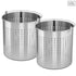 SOGA 2X 12L 18/10 Stainless Steel Perforated Stockpot Basket Pasta Strainer with Handle