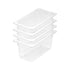 SOGA 150mm Clear Gastronorm GN Pan 1/3 Food Tray Storage Bundle of 4