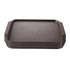 SOGA Rectangular Serving Tray Heavy Duty Waterproof Stackable Plastic Food Snack Pan Set of 5 Coffee