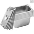 SOGA 6X Gastronorm GN Pan Full Size 1/3 GN Pan 15cm Deep Stainless Steel Tray With Lid