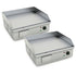 SOGA 2X Electric Stainless Steel Flat Griddle Grill BBQ Hot Plate 2200W
