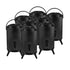 SOGA 8X 8L Stainless Steel Insulated Milk Tea Barrel Hot and Cold Beverage Dispenser Container with Faucet Black