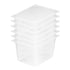 SOGA 200mm Clear Gastronorm GN Pan 1/2 Food Tray Storage Bundle of 6