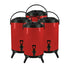 SOGA 4X 8L Stainless Steel Insulated Milk Tea Barrel Hot and Cold Beverage Dispenser Container with Faucet Red