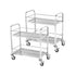 SOGA 2X 2 Tier 85x45x90cm Stainless Steel Drink Wine Food Utility Cart Medium