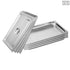 SOGA 4X Gastronorm GN Pan Full Size 1/1 GN Pan 2cm Deep Stainless Steel Tray With Lid