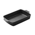 SOGA 38cm Cast Iron Rectangle Bread Cake Baking Dish Lasagna Roasting Pan