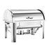 SOGA 4.5L Dual Tray Stainless Steel Roll Top Chafing Dish Food Warmer