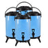 SOGA 4X 10L Stainless Steel Insulated Milk Tea Barrel Hot and Cold Beverage Dispenser Container with Faucet Blue
