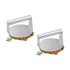 SOGA 2X Stainless Steel Burger Press Heavy-Duty Round Bacon Grill Smasher Flat Bottom Patty Maker