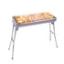 SOGA Skewers Grill Portable Stainless Steel Charcoal BBQ Outdoor 6-8 Persons