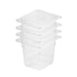SOGA 150mm Clear Gastronorm GN Pan 1/6 Food Tray Storage Bundle of 4