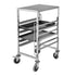 SOGA Gastronorm Trolley 7 Tier Stainless Steel Bakery Trolley Suits 60cmx40cm Tray with Working Surface