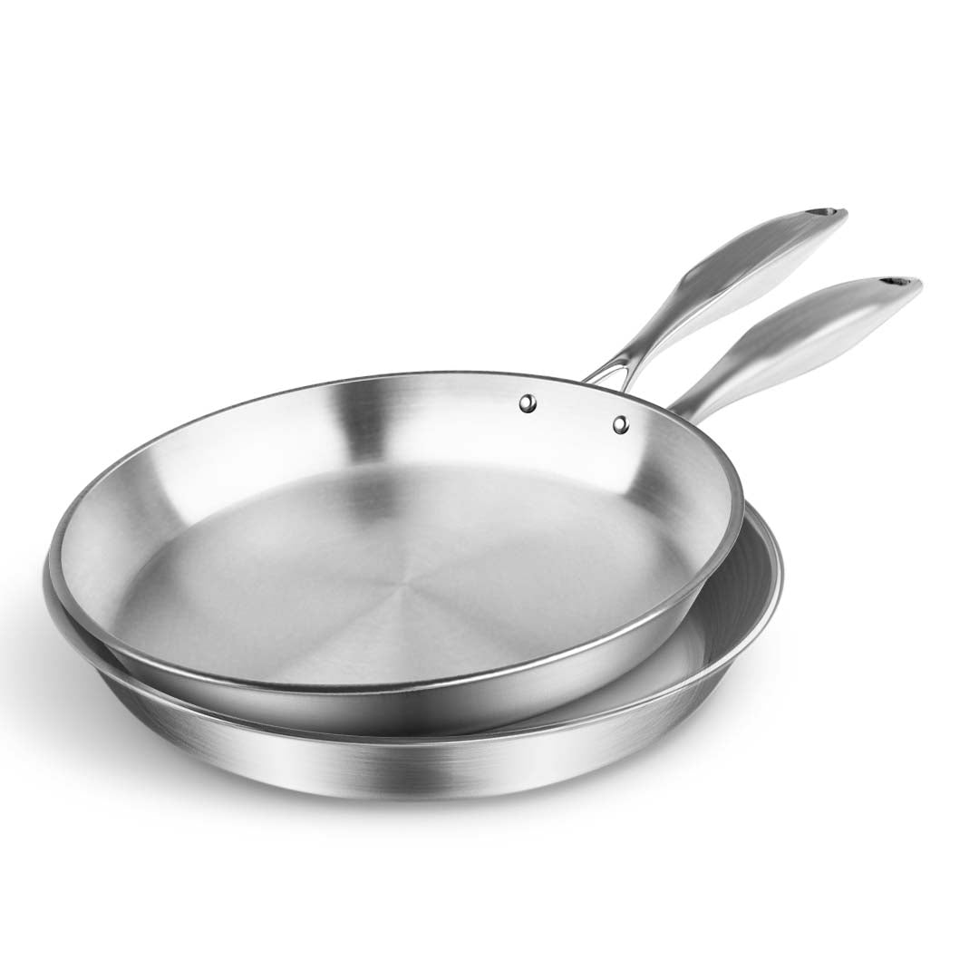 SOGA Stainless Steel Fry Pan 22cm 36cm Frying Pan Top Grade Induction Cooking