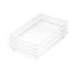 SOGA 65mm Clear Gastronorm GN Pan 1/1 Food Tray Storage Bundle of 4