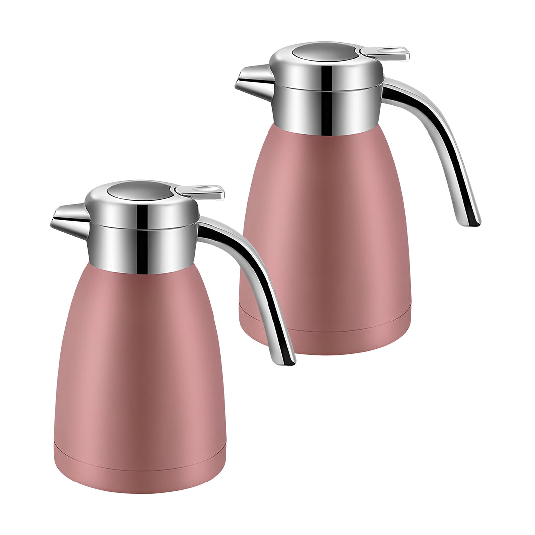 SOGA 2X 1.8L Stainless Steel Insulated Vacuum Flask Water Bottle Pink