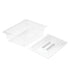SOGA 150mm Clear Gastronorm GN Pan 1/2 Food Tray Storage with Lid
