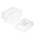 SOGA 150mm Clear Gastronorm GN Pan 1/2 Food Tray Storage Bundle of 4 with Lid