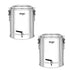 SOGA 2X 50L Stainless Steel Insulated Stock Pot Dispenser Hot & Cold Beverage Container With Tap