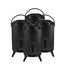 SOGA 4X 10L Stainless Steel Insulated Milk Tea Barrel Hot and Cold Beverage Dispenser Container with Faucet Black