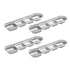 SOGA 26cm Silver Sauce Pan with four Compartments Divided Sauce Dish Kitchen Essential