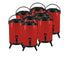 SOGA 8X 12L Stainless Steel Insulated Milk Tea Barrel Hot and Cold Beverage Dispenser Container with Faucet Red