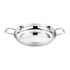 Soga 32cm Flat Base Seafood Dry Pot in Elegant Silver Finish with Durable for kitchen Essential