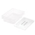 SOGA 65mm Clear Gastronorm GN Pan 1/2 Food Tray Storage Bundle of 2 with Lid