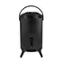 SOGA 8L Stainless Steel Insulated Milk Tea Barrel Hot and Cold Beverage Dispenser Container with Faucet Black