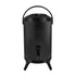 SOGA 10L Stainless Steel Insulated Milk Tea Barrel Hot and Cold Beverage Dispenser Container with Faucet Black