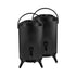 SOGA 2X 8L Stainless Steel Insulated Milk Tea Barrel Hot and Cold Beverage Dispenser Container with Faucet Black