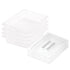 SOGA 65mm Clear Gastronorm GN Pan 1/2 Food Tray Storage Bundle of 4 with Lid