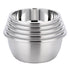 SOGA 5Pcs Deepen Polished Stainless Steel Stackable Baking Washing Mixing Bowls Set Food Storage Basin