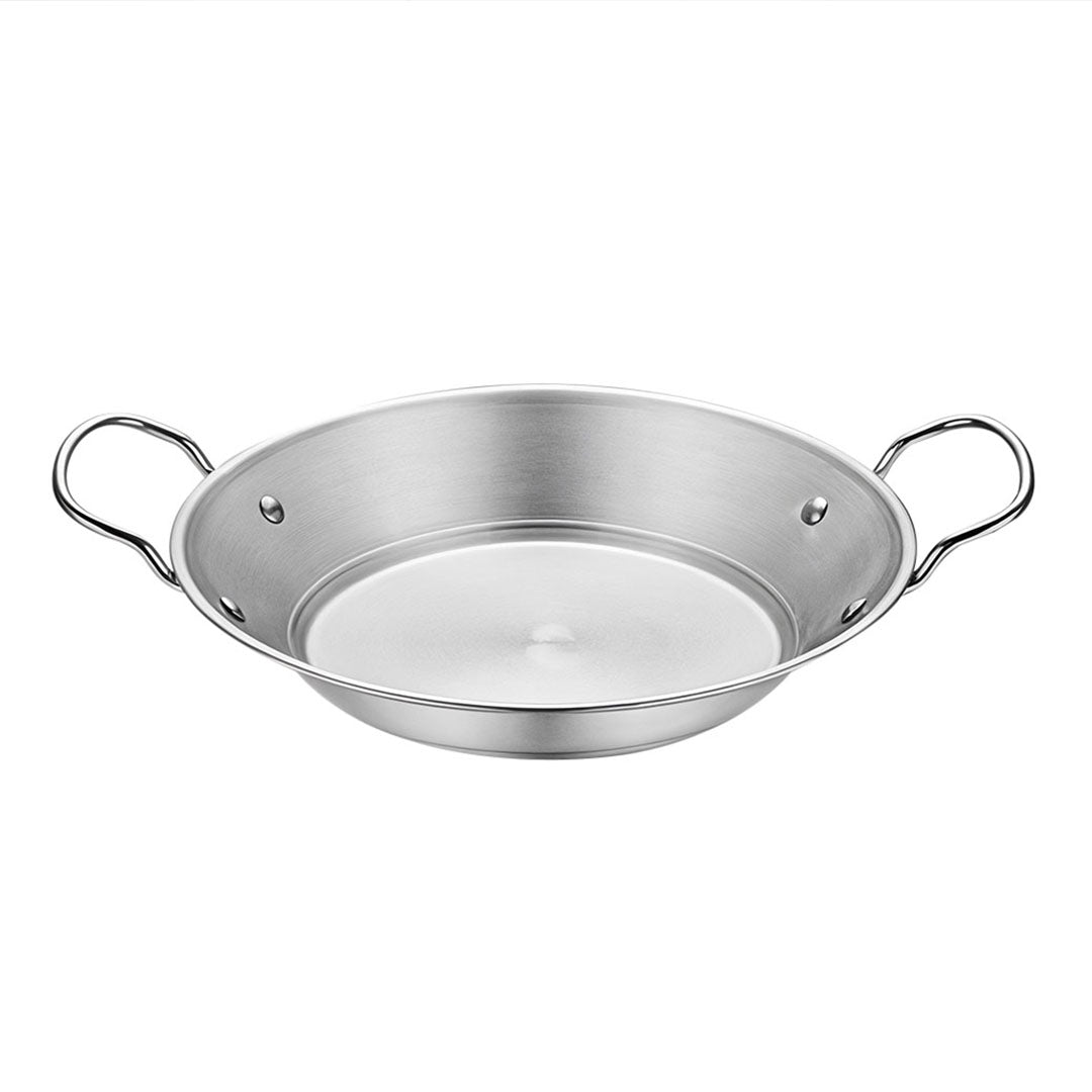 Soga 29cm Signature Dry Pot crafted with 201 Material in Silver Color and for Kitchen Essential
