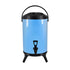 SOGA 10L Stainless Steel Insulated Milk Tea Barrel Hot and Cold Beverage Dispenser Container with Faucet Blue