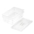 SOGA 150mm Clear Gastronorm GN Pan 1/1 Food Tray Storage Bundle of 2 with Lid