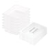SOGA 65mm Clear Gastronorm GN Pan 1/2 Food Tray Storage Bundle of 6 with Lid
